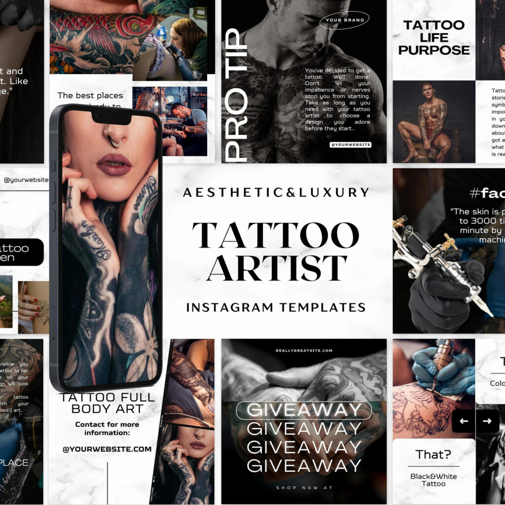Tattoo artist instagram in New Zealand (SMM services) Tattoo artist instagram in NZ