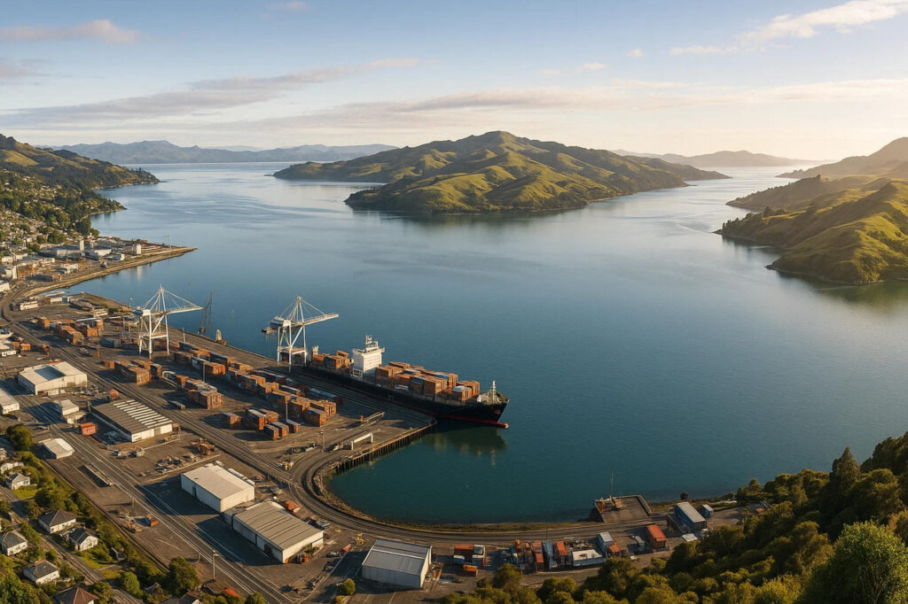 Dunedin Harbour and Otago Peninsula Business Region Dunedin harbour and Otago Peninsula showing the geographic market area served by local SEO services