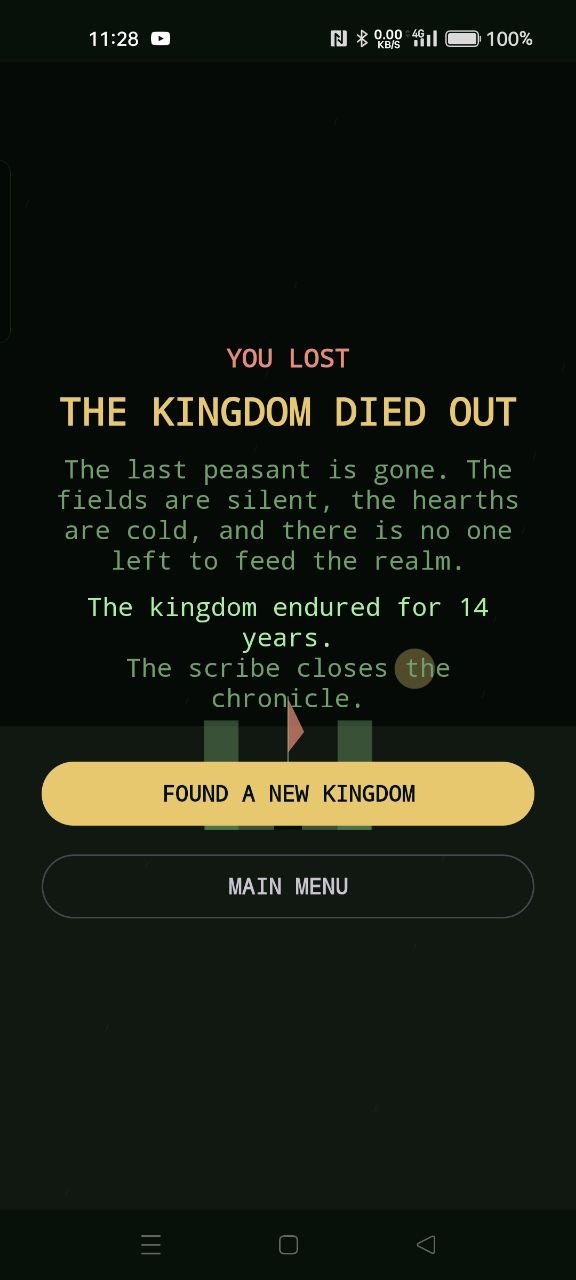 Kingdom defeat screen